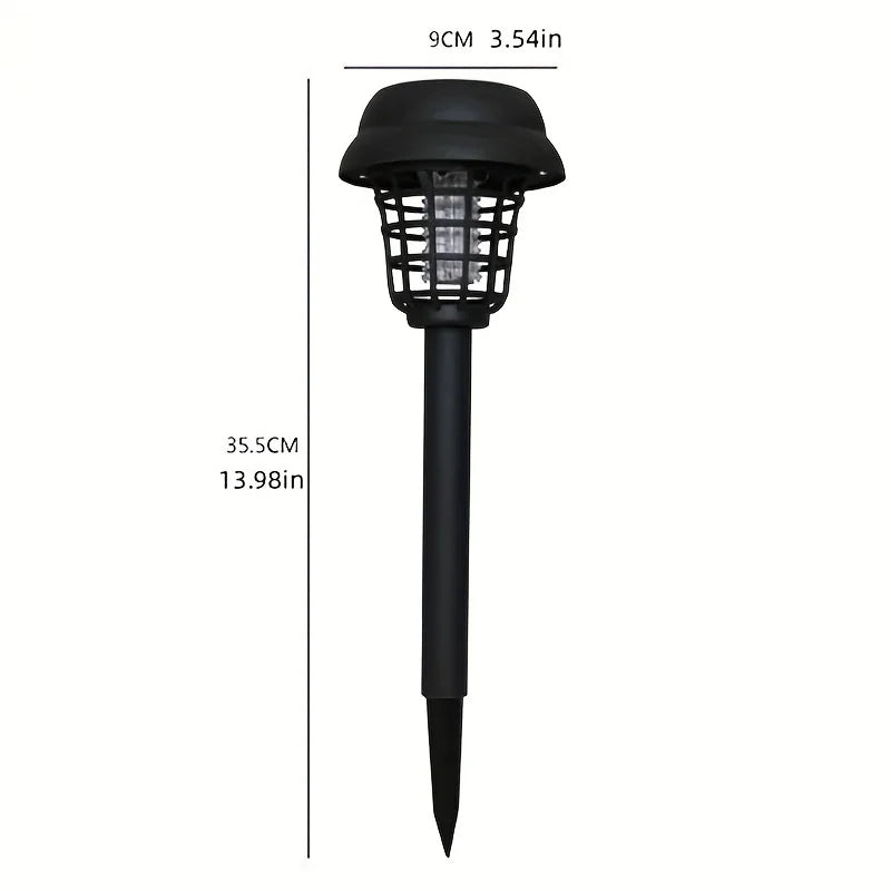 2pcs, Solar Mosquito Killer Lamp,Garden Fly Trap Lamp