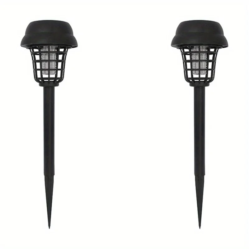 2pcs, Solar Mosquito Killer Lamp,Garden Fly Trap Lamp