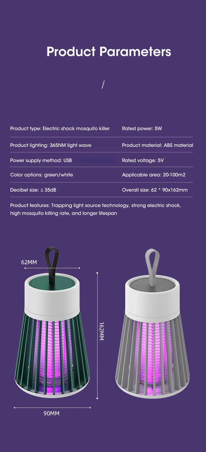 Smart Mosquito Killer – Peaceful Sleep Without Bites or Noise!"