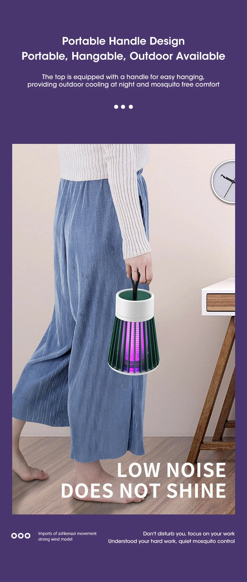 Smart Mosquito Killer – Peaceful Sleep Without Bites or Noise!"
